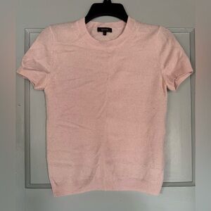 Quince Cashmere Crew Neck Sweater-pale pink